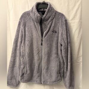 The North Face Women's Plush Sherpa Jacket — Light Gray